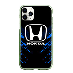 Чехол iPhone 11 Pro матовый Honda: Blue Anger