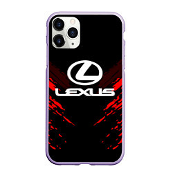 Чехол iPhone 11 Pro матовый Lexus: Red Anger, цвет: 3D-светло-сиреневый