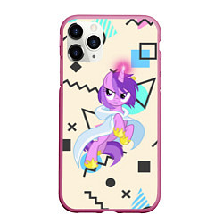 Чехол iPhone 11 Pro матовый My Little Pony, цвет: 3D-малиновый