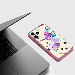 Чехол iPhone 11 Pro матовый My Little Pony, цвет: 3D-малиновый — фото 2