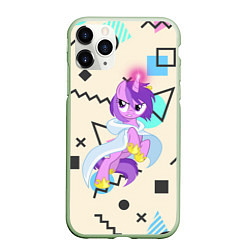 Чехол iPhone 11 Pro матовый My Little Pony, цвет: 3D-салатовый