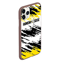 Чехол iPhone 11 Pro матовый Rainbow Six Siege: Yellow, цвет: 3D-коричневый — фото 2