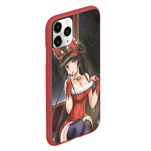 Чехол iPhone 11 Pro матовый Jieitai Kanochi Nite / 3D-Красный – фото 2