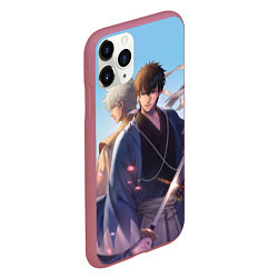 Чехол iPhone 11 Pro матовый Gintama, цвет: 3D-малиновый — фото 2