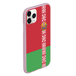 Чехол iPhone 11 Pro матовый Беларусь, цвет: 3D-розовый — фото 2