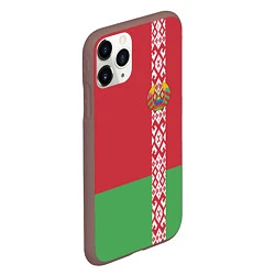 Чехол iPhone 11 Pro матовый Беларусь, цвет: 3D-коричневый — фото 2