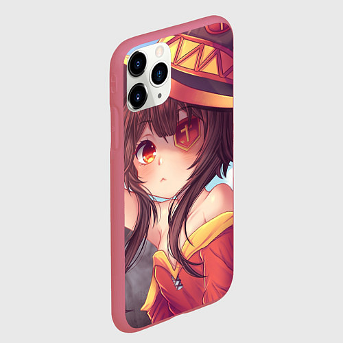 Чехол iPhone 11 Pro матовый KonoSuba / 3D-Малиновый – фото 2