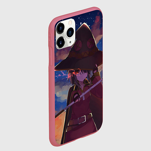 Чехол iPhone 11 Pro матовый KonoSuba / 3D-Малиновый – фото 2