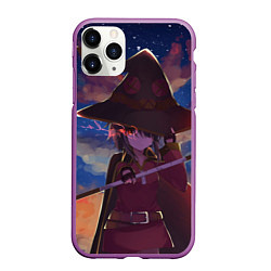 Чехол iPhone 11 Pro матовый KonoSuba, цвет: 3D-фиолетовый