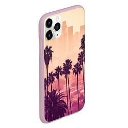 Чехол iPhone 11 Pro матовый Los Angeles, цвет: 3D-розовый — фото 2