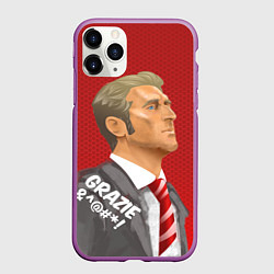 Чехол iPhone 11 Pro матовый Grazie, цвет: 3D-фиолетовый