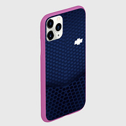 Чехол iPhone 11 Pro матовый Chevrolet: Sport Motors, цвет: 3D-фиолетовый — фото 2