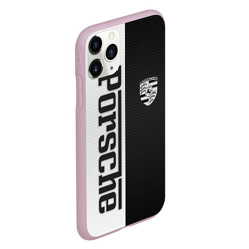 Чехол iPhone 11 Pro матовый Porsche W&B / 3D-Розовый – фото 2