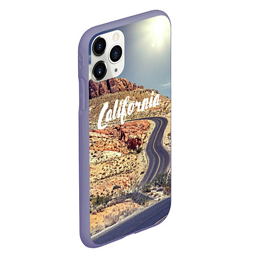 Чехол iPhone 11 Pro матовый California Way / 3D-Серый – фото 2