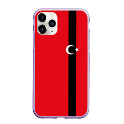 Чехол iPhone 11 Pro матовый Турция, цвет: 3D-светло-сиреневый