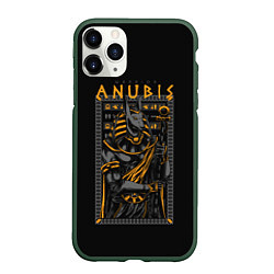 Чехол iPhone 11 Pro матовый Anubis, цвет: 3D-темно-зеленый