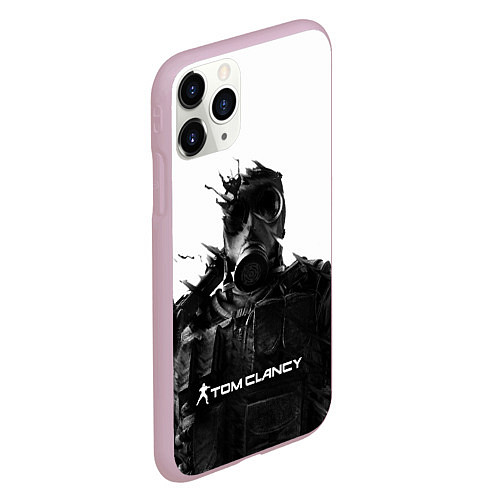 Чехол iPhone 11 Pro матовый Tom Clancys Soldier / 3D-Розовый – фото 2