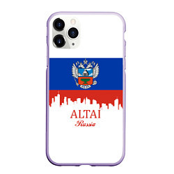 Чехол iPhone 11 Pro матовый Altai: Russia, цвет: 3D-светло-сиреневый