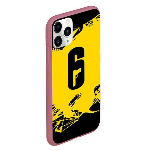 Чехол iPhone 11 Pro матовый Rainbow Six Siege Collection / 3D-Малиновый – фото 2