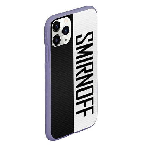 Чехол iPhone 11 Pro матовый SMIRNOFF / 3D-Серый – фото 2