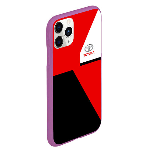 Чехол iPhone 11 Pro матовый Toyota Sport / 3D-Фиолетовый – фото 2