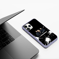 Чехол iPhone 11 Pro матовый Группа OOMPH!, цвет: 3D-светло-сиреневый — фото 2