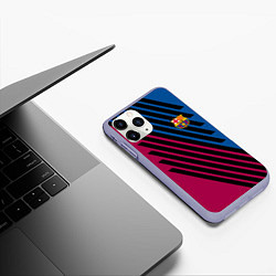 Чехол iPhone 11 Pro матовый FCB, цвет: 3D-светло-сиреневый — фото 2