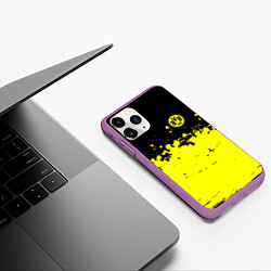 Чехол iPhone 11 Pro матовый FC Borussia Sport, цвет: 3D-фиолетовый — фото 2