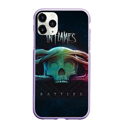Чехол iPhone 11 Pro матовый In Flames: Battles, цвет: 3D-светло-сиреневый