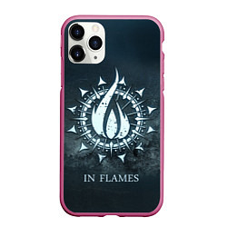 Чехол iPhone 11 Pro матовый In Flames: Cold Fire, цвет: 3D-малиновый