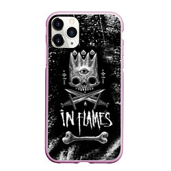 Чехол iPhone 11 Pro матовый In Flames: Skeleton King, цвет: 3D-розовый