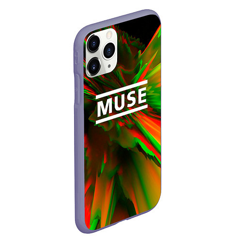 Чехол iPhone 11 Pro матовый Muse: Colour Abstract / 3D-Серый – фото 2