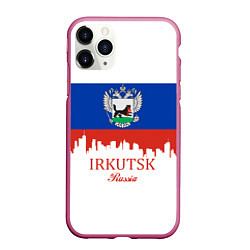 Чехол iPhone 11 Pro матовый Irkutsk: Russia, цвет: 3D-малиновый