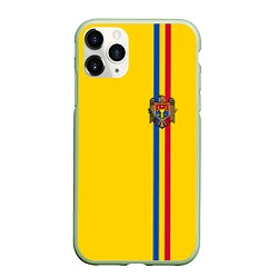 Чехол iPhone 11 Pro матовый Молдавия: лента с гербом