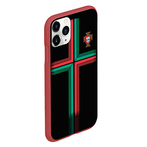 Чехол iPhone 11 Pro матовый Сборная Португалии: Альтернатива ЧМ-2018 / 3D-Красный – фото 2