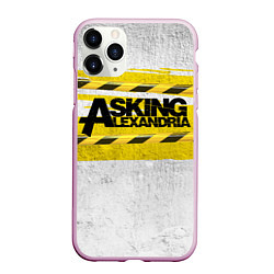 Чехол iPhone 11 Pro матовый Asking Alexandria: Danger, цвет: 3D-розовый