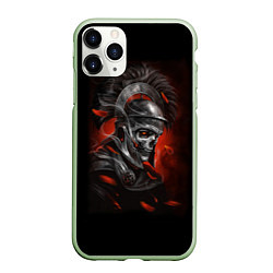 Чехол iPhone 11 Pro матовый Мертвый легионер, цвет: 3D-салатовый