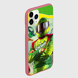 Чехол iPhone 11 Pro матовый GTA V: Online Racer, цвет: 3D-малиновый — фото 2