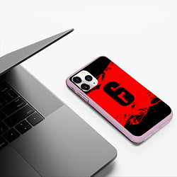 Чехол iPhone 11 Pro матовый R6S: Red Outbreak, цвет: 3D-розовый — фото 2