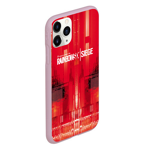 Чехол iPhone 11 Pro матовый R6S: Red Back / 3D-Розовый – фото 2