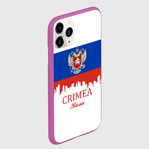 Чехол iPhone 11 Pro матовый Crimea, Russia / 3D-Фиолетовый – фото 2