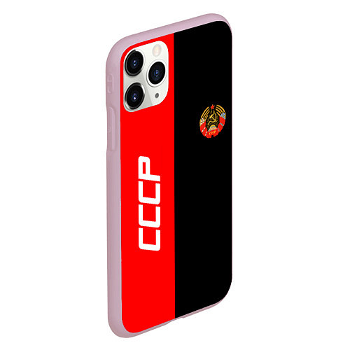 Чехол iPhone 11 Pro матовый СССР: Red Collection / 3D-Розовый – фото 2