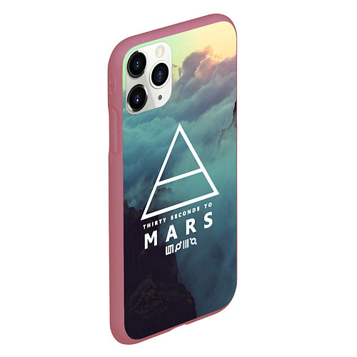 Чехол iPhone 11 Pro матовый 30 STM: Dark Heaven / 3D-Малиновый – фото 2