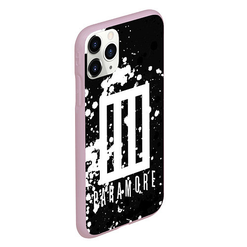 Чехол iPhone 11 Pro матовый Paramore: Black & White / 3D-Розовый – фото 2