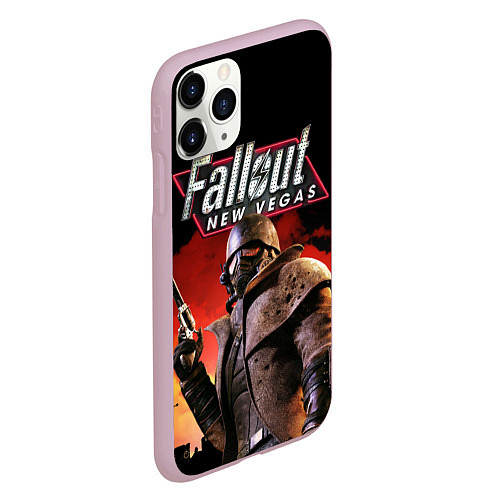 Чехол iPhone 11 Pro матовый Fallout: New Vegas / 3D-Розовый – фото 2