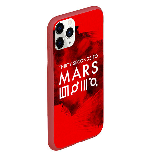 Чехол iPhone 11 Pro матовый 30 STM: Hell Blood / 3D-Красный – фото 2