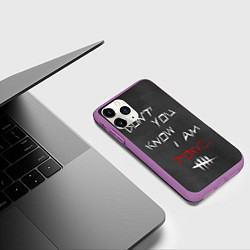 Чехол iPhone 11 Pro матовый I am TOXIC, цвет: 3D-фиолетовый — фото 2