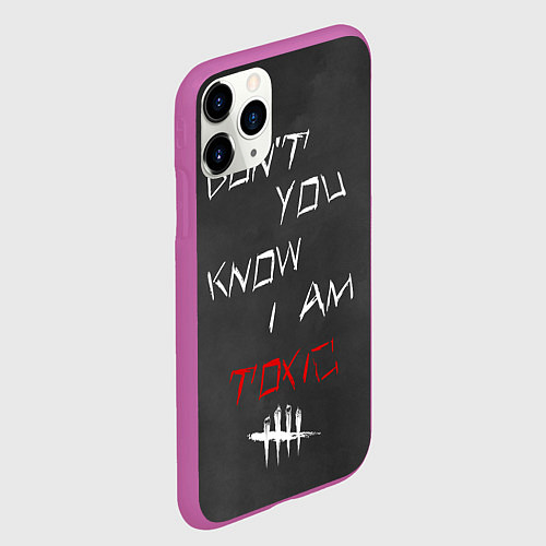 Чехол iPhone 11 Pro матовый I am TOXIC / 3D-Фиолетовый – фото 2