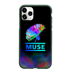 Чехол iPhone 11 Pro матовый Muse: Neon Flower