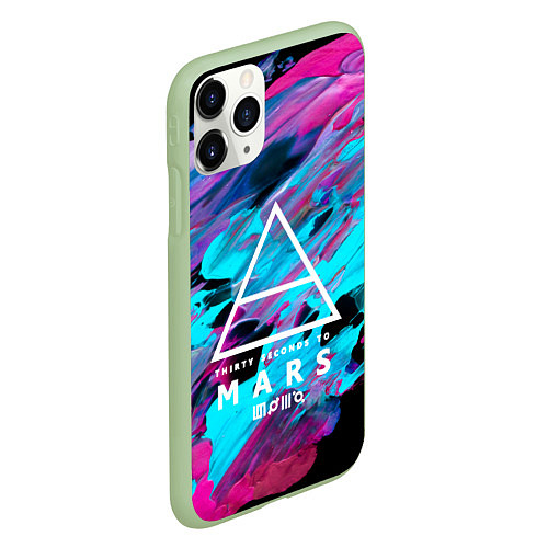 Чехол iPhone 11 Pro матовый 30 STM: Neon Colours / 3D-Салатовый – фото 2